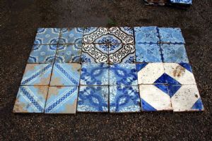 Example of majolica floor composition.